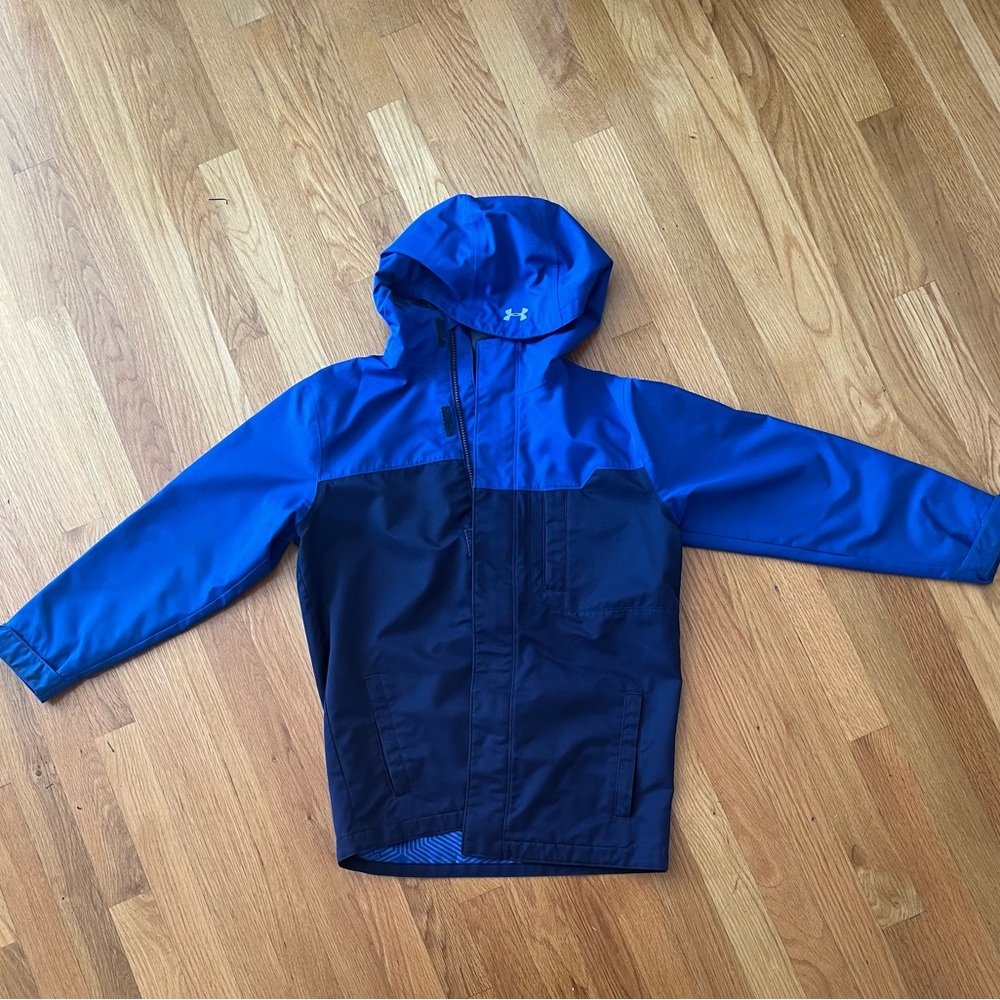 Under Armour Kids Blue and Black Raincoat